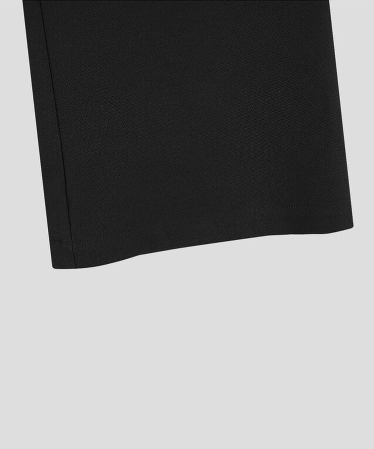 バックルラップレイヤードブーツカットスラックス