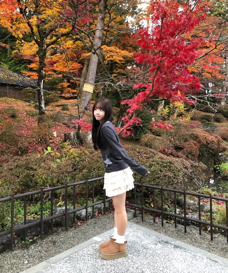 スタープリント長袖Tシャツ CHARCOAL