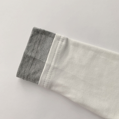 리미티드 라운드 레이어드 세미 크롭 가을 긴팔 티셔츠 겨울 데일리 옆셔링 긴팔티