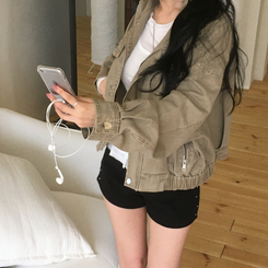 ビンテージルーズフィットジップアップ BEIGE