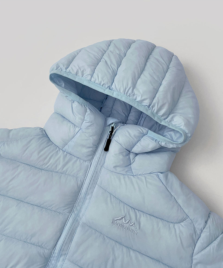 트렌디 경량 하이넥 2way 스트링 패딩