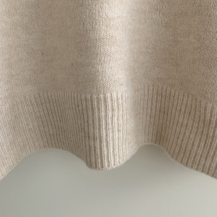 레이블 루즈핏 브이넥 니트 나시 세트 긴팔 니트