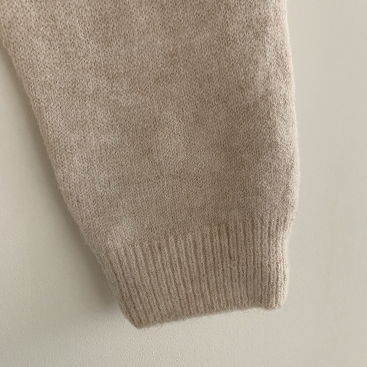 레이블 루즈핏 브이넥 니트 나시 세트 긴팔 니트