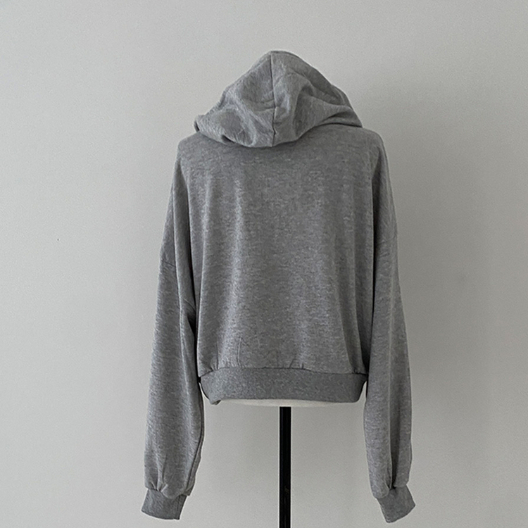 프리티모션 레터링 투웨이 후드 집업