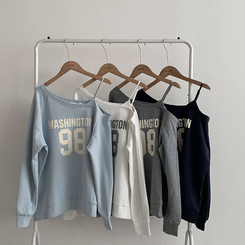 워싱턴 98 원숄더 루즈핏 맨투맨