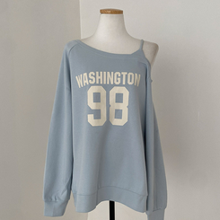 워싱턴 98 원숄더 루즈핏 맨투맨