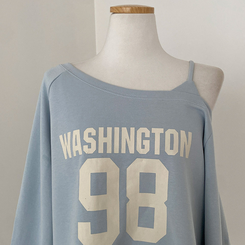 워싱턴 98 원숄더 루즈핏 맨투맨