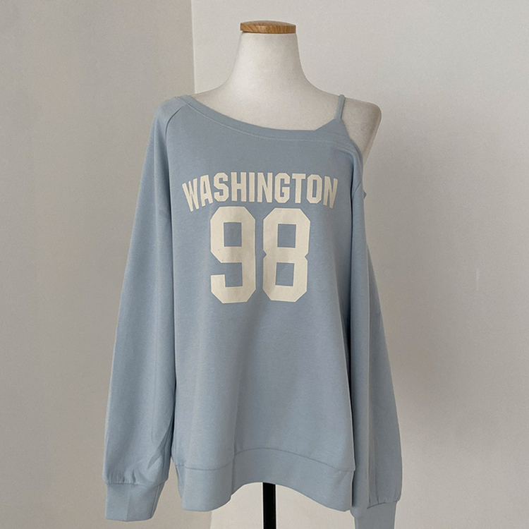 워싱턴 98 원숄더 루즈핏 맨투맨