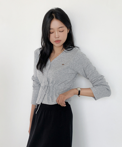 オブジェガーディガン MELANGE GRAY