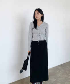 オブジェガーディガン MELANGE GRAY