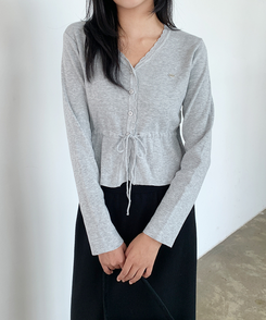 オブジェガーディガン MELANGE GRAY