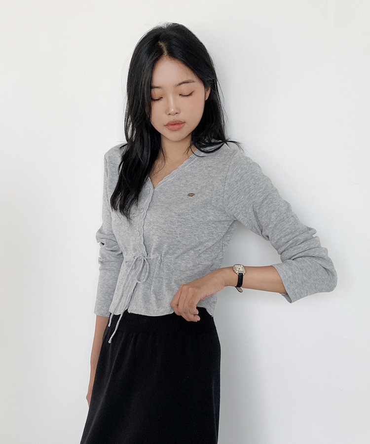 オブジェガーディガン MELANGE GRAY