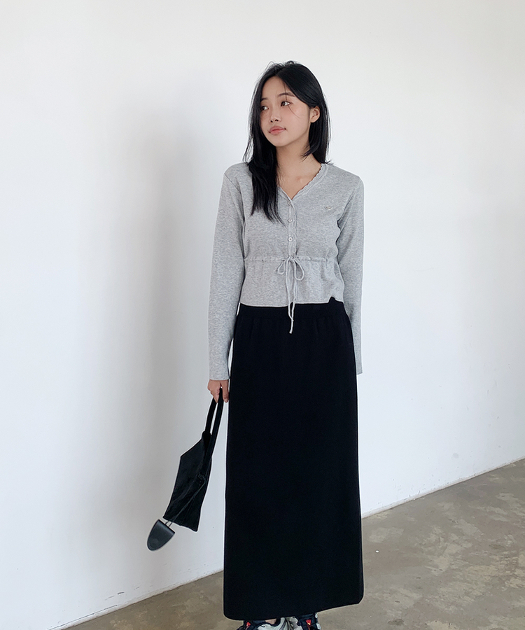 オブジェガーディガン MELANGE GRAY