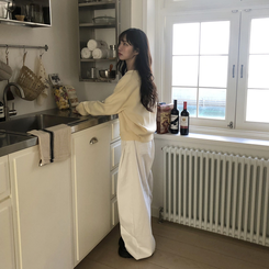 Vネックベージックカーディガン(13color) BEIGE