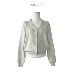 Vネックベージックカーディガン(13color)