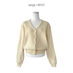 Vネックベージックカーディガン(13color)