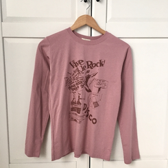 ビンテージプリンティング長袖Tシャツ