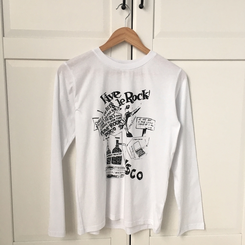 ビンテージプリンティング長袖Tシャツ