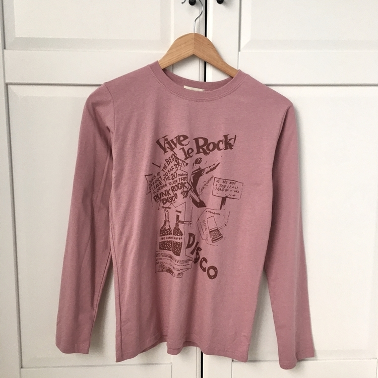 ビンテージプリンティング長袖Tシャツ