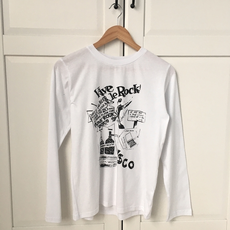 ビンテージプリンティング長袖Tシャツ