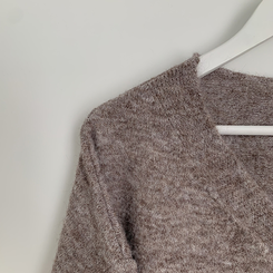 힙덮는길이 포근한 브이넥 아방핏 모헤어 여리여리 폭닥 벌룬 니트가디건 빅사이즈