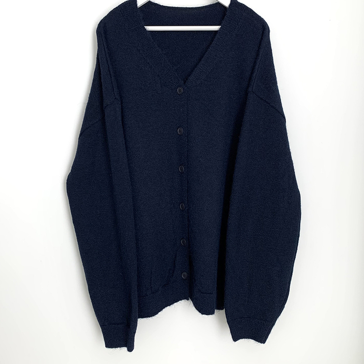 힙덮는길이 포근한 브이넥 아방핏 모헤어 여리여리 폭닥 벌룬 니트가디건 빅사이즈