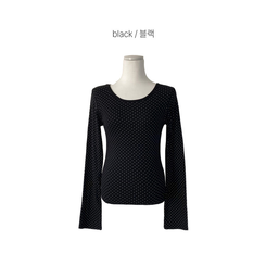 ドットラウンド長袖Tシャツ