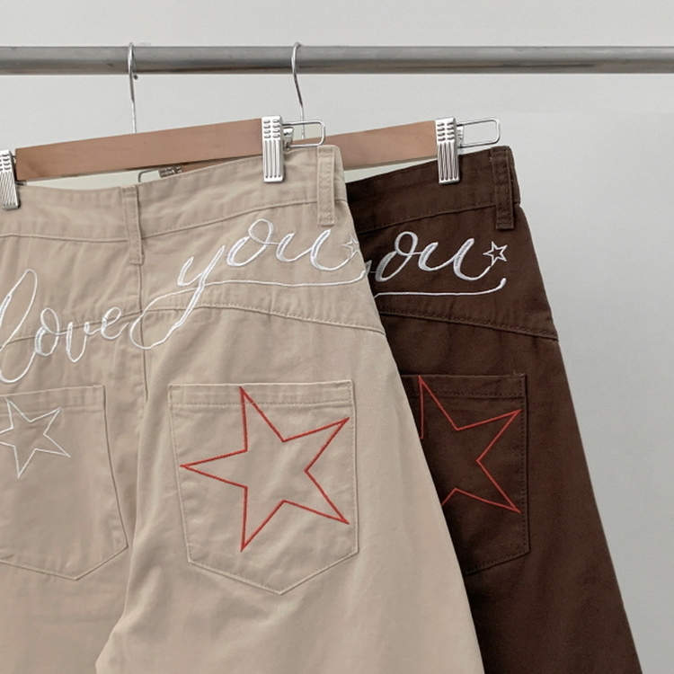 유어즈 레터링 팬츠