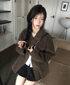 スエードフォーマルフィットジャケット BROWN