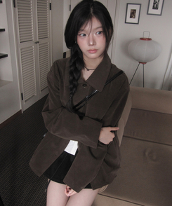 スエードフォーマルフィットジャケット BROWN