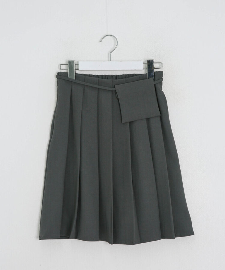 リボンポケットプリーツスカート