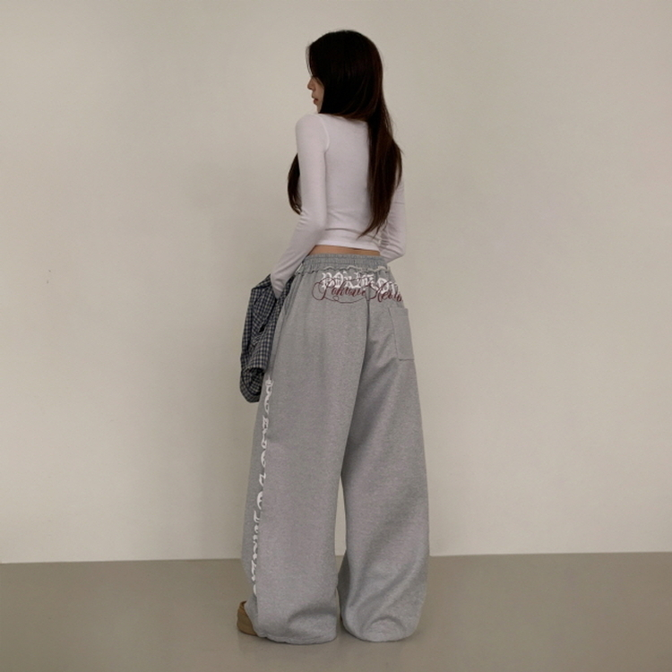 レタリングトレーニングパンツ GREY