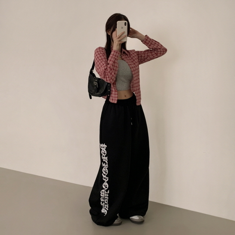 レタリングトレーニングパンツ BLACK