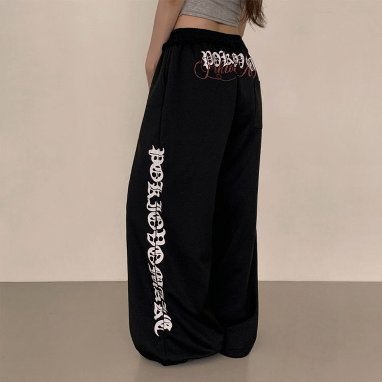 レタリングトレーニングパンツ BLACK