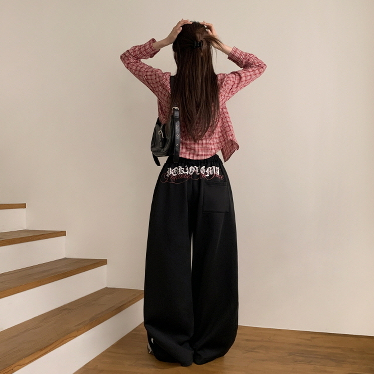 レタリングトレーニングパンツ BLACK