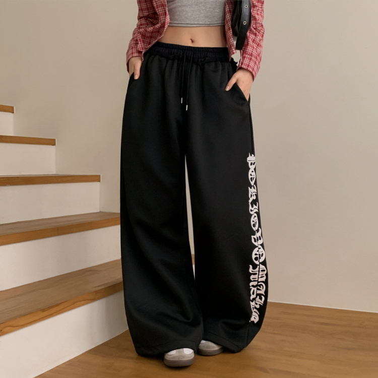 レタリングトレーニングパンツ BLACK