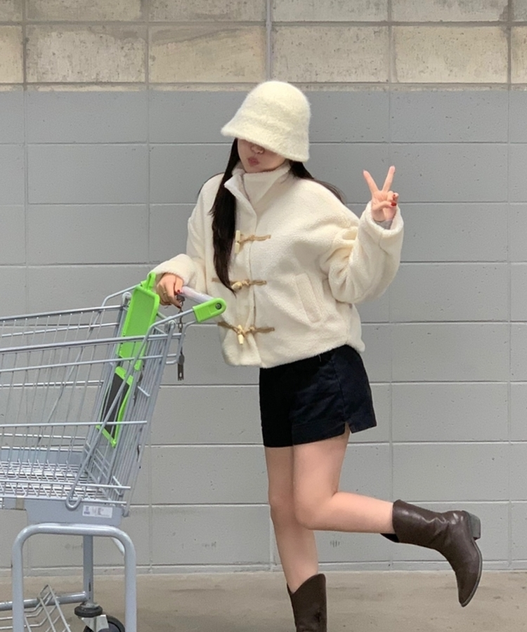 ボアウールジャンパー IVORY