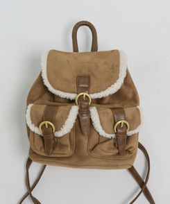 スエードボアバックパック