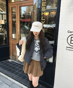 윈터 털 미니 백 아이보리