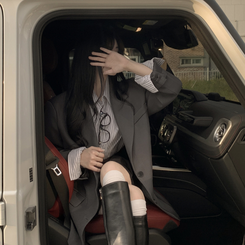 초겨울까지 리얼오버핏 소매롤업 싱글 스탠다드 박시 블레이저 하프 자켓 차콜