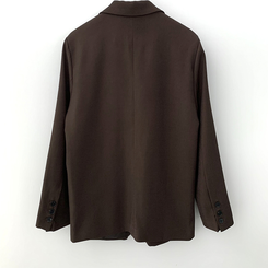 초겨울까지 리얼오버핏 소매롤업 싱글 스탠다드 박시 블레이저 하프 자켓