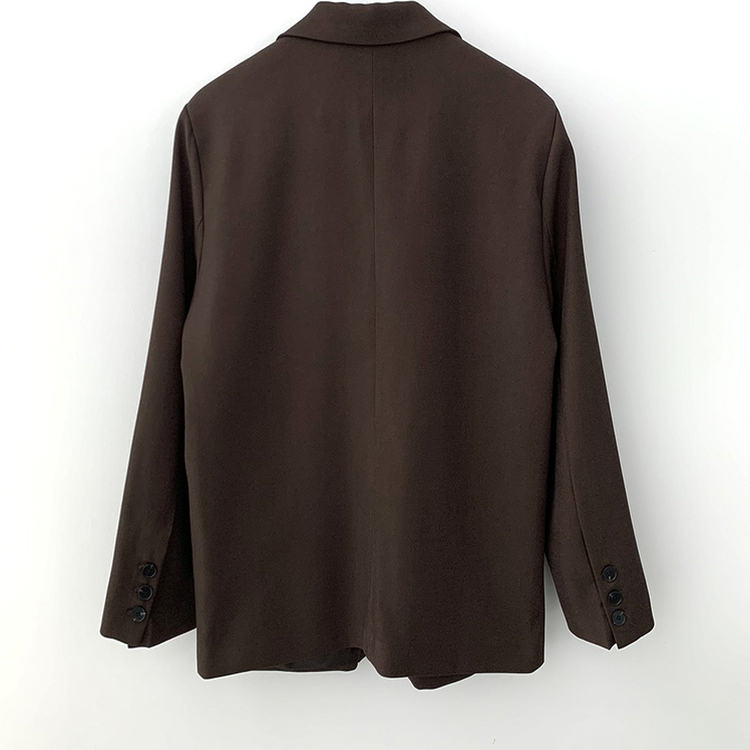 초겨울까지 리얼오버핏 소매롤업 싱글 스탠다드 박시 블레이저 하프 자켓