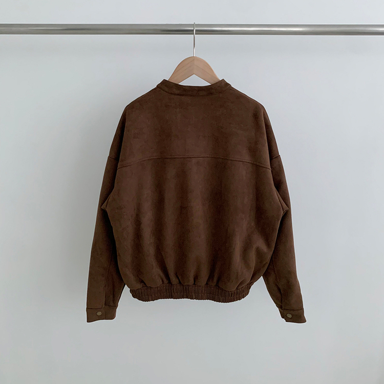 スエードブルゾンクロップジャケット