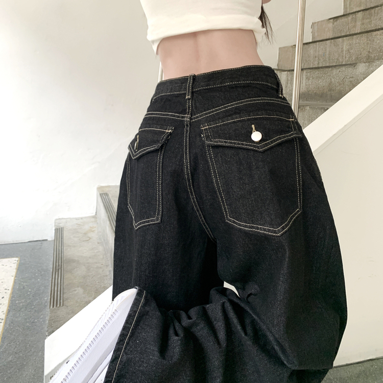 쏘드 백포켓 빅포켓 숏 롱 와이드 벌룬 생지 데님 팬츠 흑청