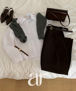 （MADE／定番シャツ／快適な着心地）デイリー ダブルステッチ スタンダードシャツ