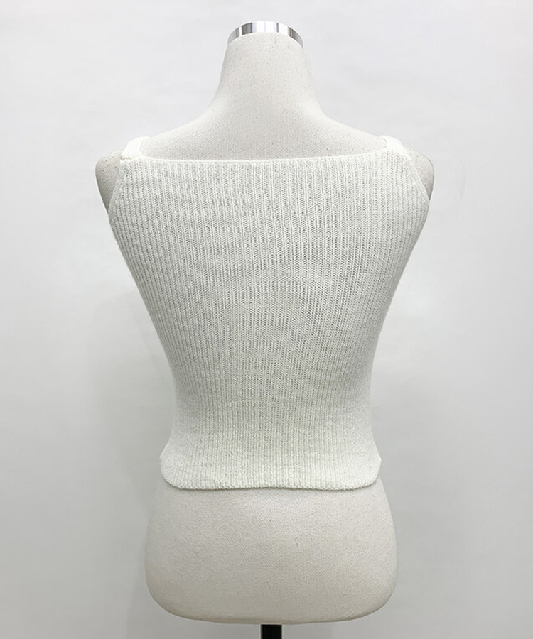 【SET】ボタンキャミソール ニットカーディガン