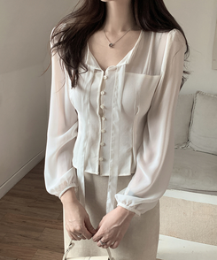 シフォンブラウス IVORY