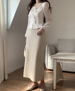 シフォンブラウス IVORY