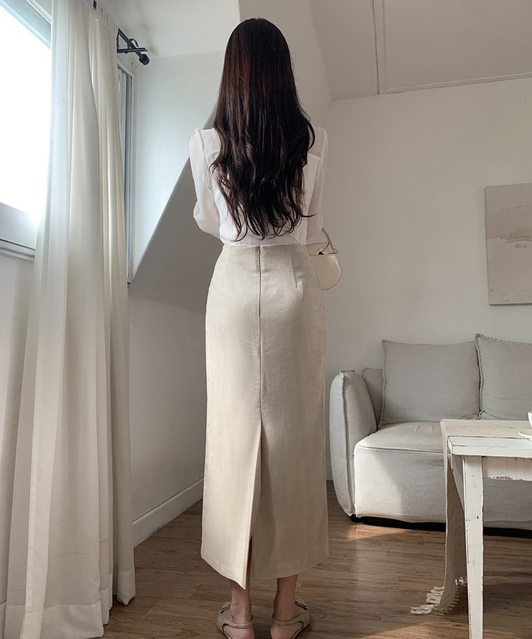 シフォンブラウス IVORY