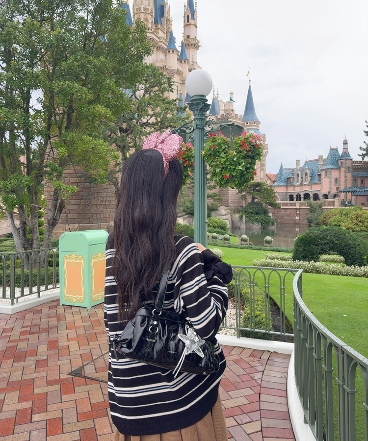 레더 리본 미니 숄더백